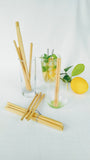 Bamboo Drinking Straws - set of 6