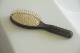 Hair Brush - Oval Thermowood with wooden pins