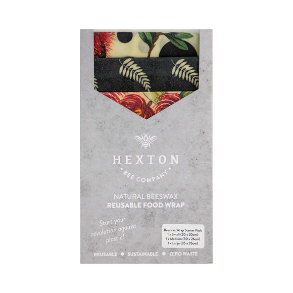 Beeswax Food Wraps - Starter pack  Hexton Bee Company