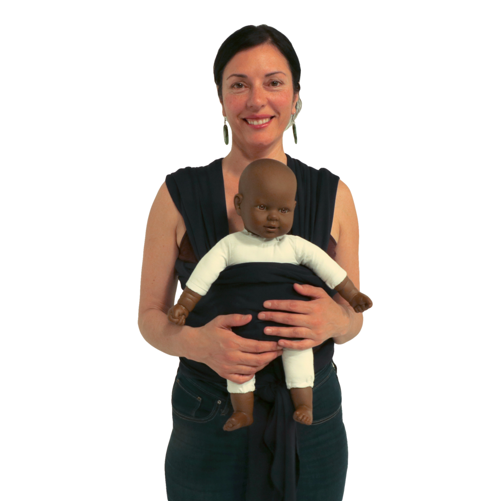 Organic Baby Wrap Blue daily use nz