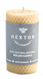 Beeswax Rolled Pillar Candle - Hexton Bee Company